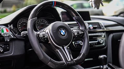 BMW M4 Gets A CARBON FIBER Steering Wheel F80 F82 F87 YouTube