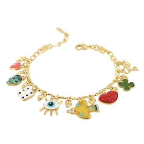 Bracelet Dor Porte Bonheur Breloquestaratata