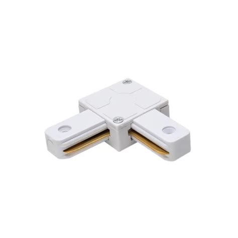 Conector Emenda Trilho Tipo L Branco Pix Em Oferta Aled