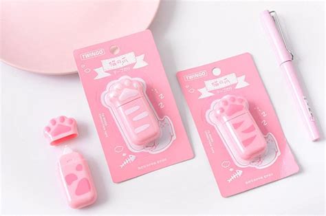 Cute Kawaii Cat Paw Correction Tape Original Kawaii Pen