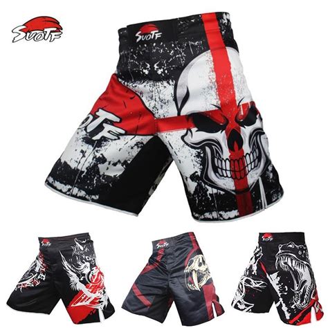 Buy Suotf Skull Head Cross Thai Boxing Shorts Mma Shorts Boxing