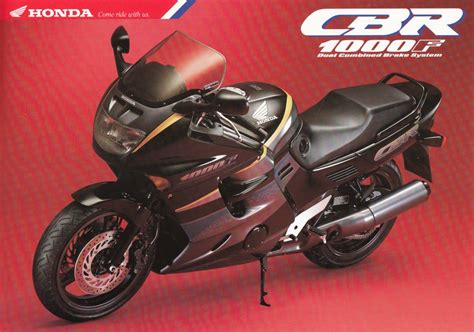 Prospekt HONDA CBR 1000 F Prospekt Flyer 1 Blatt 2 Seiten Aus 1992