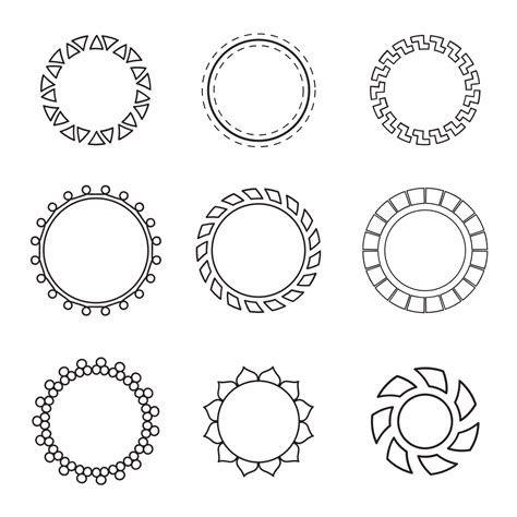 Circle Border SVG Designs – MasterBundles