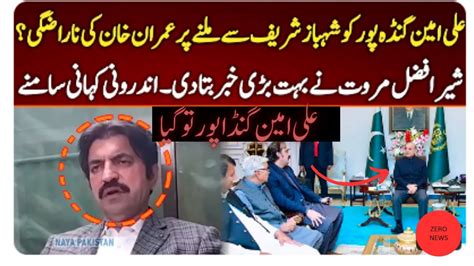 Imran Khan Is Disapleasure When Ali Amin Gundapur Met Him Shahbaz