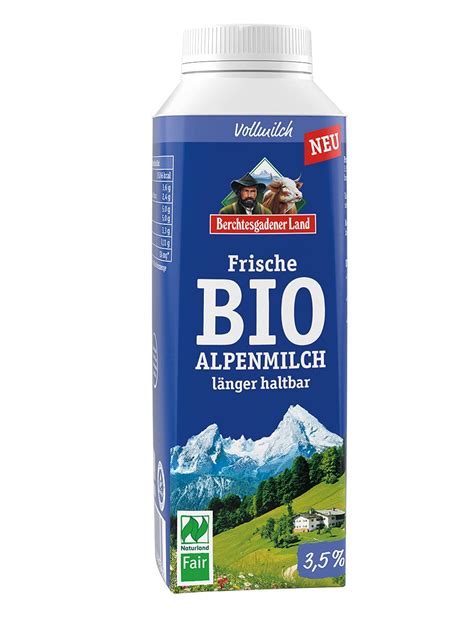 Berchtesgadener Land Bio Frische Bio Alpenmilch länger haltbar 3 5