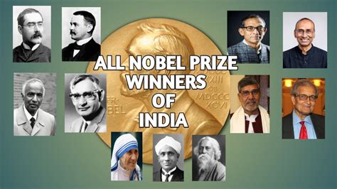 All Nobel Prize Winners Of India Youtube