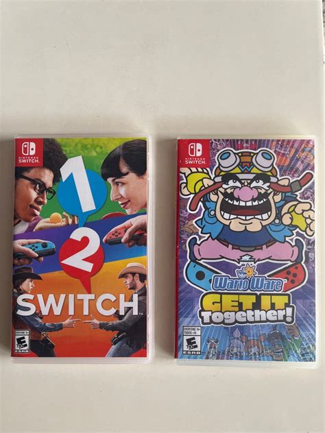 Nintendo Switch Games Warioware And 1 2 Switch Video Gaming Video