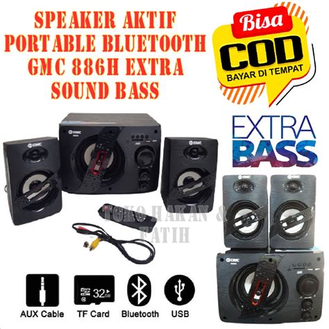 Jual Speaker Aktif Bluetooth Gmc H Speaker Portable Gmc H