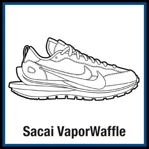 These Are Free Printable Sneaker Coloring Pages Of The Nike Sacai