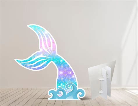 Mermaid Tail Cutout Tail Big Decoration Under The Sea Party Etsy