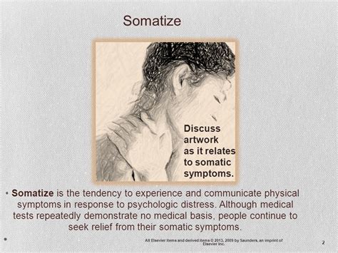 Somatic Symptom Disorders Copyright By Saunders An