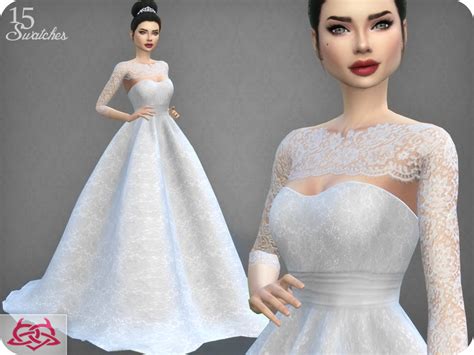 The Sims Resource Wedding Dress 7 RECOLOR 4 Needs Mesh