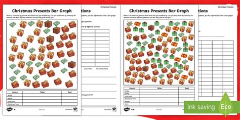 Christmas Bar Chart Activity Pack Teacher Made Resource Worksheets