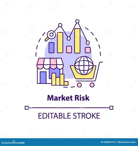 Market Risk Concept Icon Stock Vector Illustration Of Vector 248042724