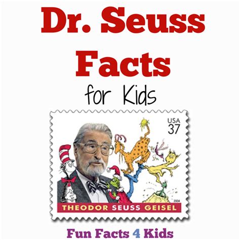 Facts About Dr Seuss For Kids Fun Facts 4 Kids