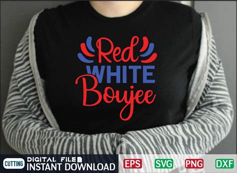 Red White Boujee Svg Graphic By CraftsSvg30 Creative Fabrica