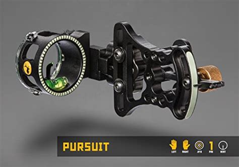 Trophy Ridge Pursuit Vertical Pin Bow Sight Right Hand Black