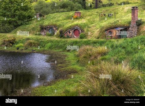 Hobbiton Movie Set Waikato Matamata New Zealand Stock Photo Alamy