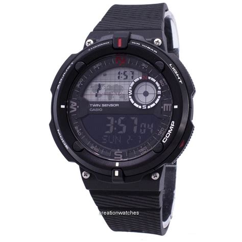 Casio Outdoor Sgw H B Twin Sensor Digital Quartz Men S Watch