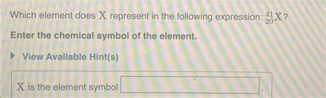 Solved Which element does x ﻿represent in the following | Chegg.com