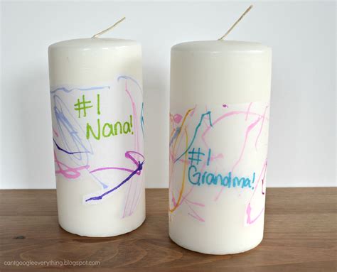 Diy Mother S Day Gift Kid Art Candle Transfers My Mini Adventurer