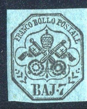 Italian Ancient States Papal State 1852 50 Baj Sassone 10 Catawiki