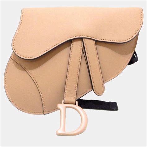 Christian Dior Pink Leather Saddle Belt Bag ShopStyle