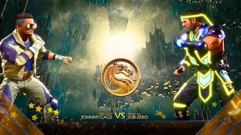 Mortal Kombat Johnny Cage Vs Sub Zero Youtube