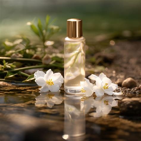 Premium AI Image | perfume with jasmine flowers