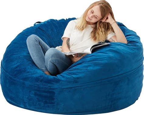 Homguava Bean Bag Chair Large 5 Bean Bags With Memory Foam Filled Large Beanbag