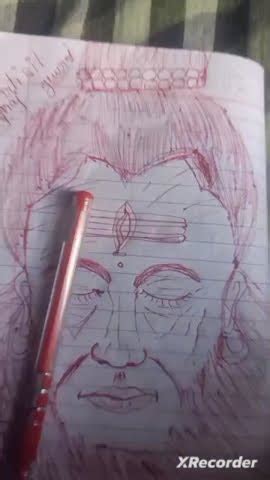 Drawing On Simple Copy With Red Wall Pen Artist Yuvraj 100like