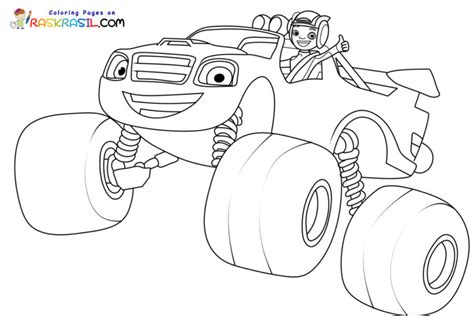 Blaze And The Monster Machines Coloring Pages Desenhos Para Colorir