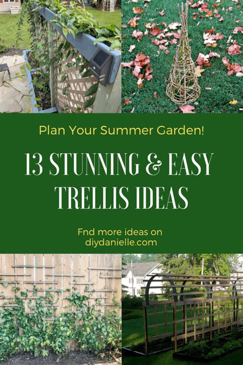 13 Stunning & Easy Garden Trellis Ideas - DIY Danielle®