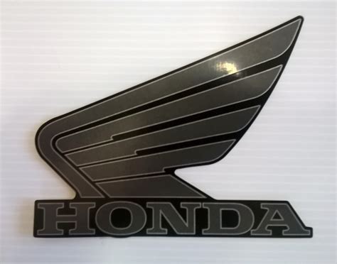 Honda Wings Fuel Tank Gas Tank Stickers Decals 2 X 95mm Dark Metallic