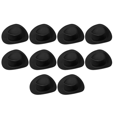 Huanledash 10Pcs Party Decor Hats Mini Novelty DIY Creative Western