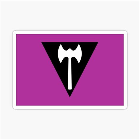 Labrys Lesbian Pride Flag Sticker For Sale By JGVentures Redbubble