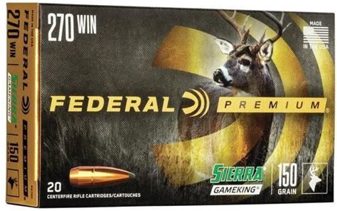 Federal Premium Vital Shok Rifle Ammo Win Gr Sierra Gameking