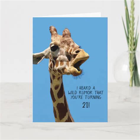 Funny 21st Birthday Card | Zazzle