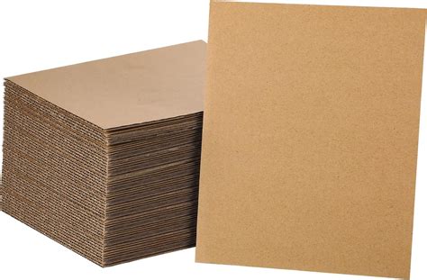 Wopplxy 100 Pcs 8 X 10 Inch Corrugated Cardboard Sheets 0 12 Inch 3mm Thick Flat