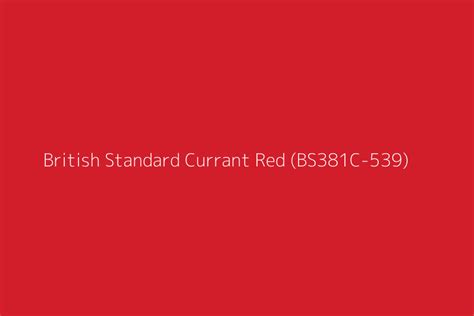 British Standard Currant Red Bs381c 539 Color Hex Code