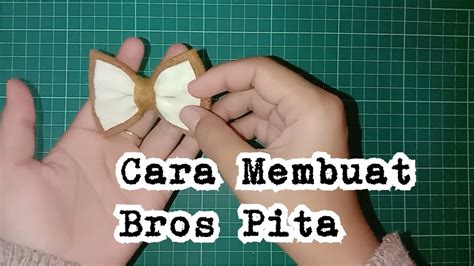 Cara Membuat Bros Pita Dari Kain Flanel By Umie Youtube