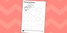 Shape Tracing Worksheet Arabic Lehrer Gemacht Twinkl