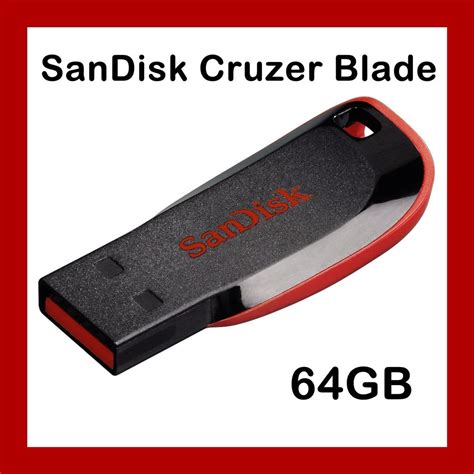 New Genuine Sandisk 64gb Cruzer Blade Usb 20 Flash Drive Memory Stick Ebay