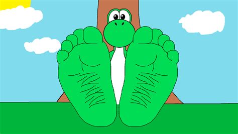 Yoshis Humanoid Feet Tease By Justa Browser On Deviantart