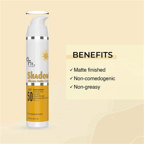 Buy Fixderma Shadow Spf Silicone Matte Cream Gm Online Get Upto