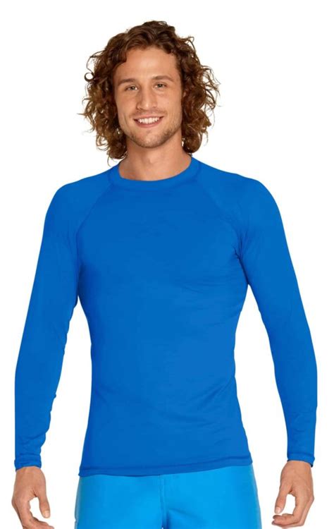 Womens Long Sleeve Rash Guard Royal Blue Wet Effect Inc