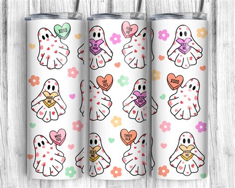 Valentine S Day Ghost Skinny Tumbler 20z Be My Boo Png Will You Be My