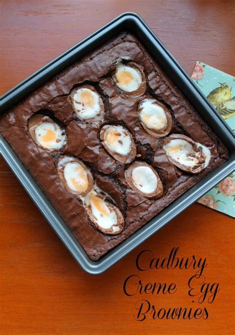 Cadbury Creme Egg Brownies - How to be Awesome on $20 a day