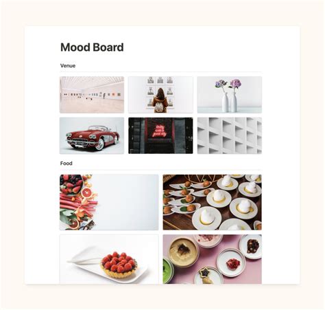 Mood Board In 2023 Templates Notions Productivity