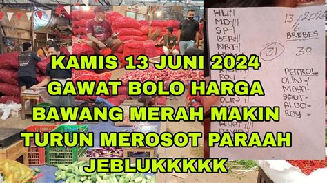 Parahh Harga Bawang Merah Makin Turun Merosotupdate Harga Bawang Merah